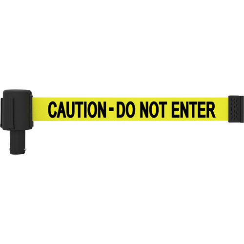 PLUS Banner Cassette, Caution Do Not Enter, 15', Yellow Tape