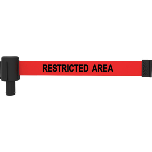 PLUS Banner Cassette, Restricted Area, 15', Red Tape