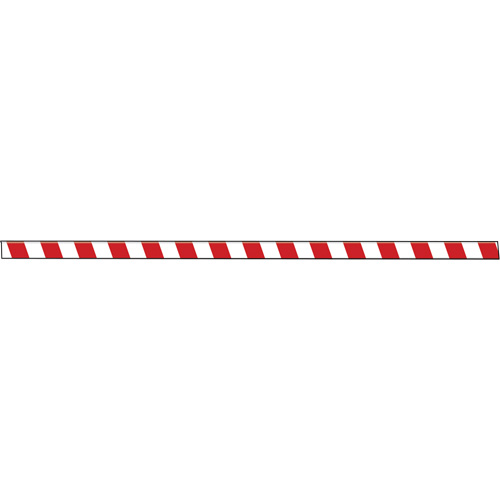 Tough-Mark™ Heavy-Duty Floor Marking, Rectangle, 48" L x 4" W, Red and White, Polyethylene