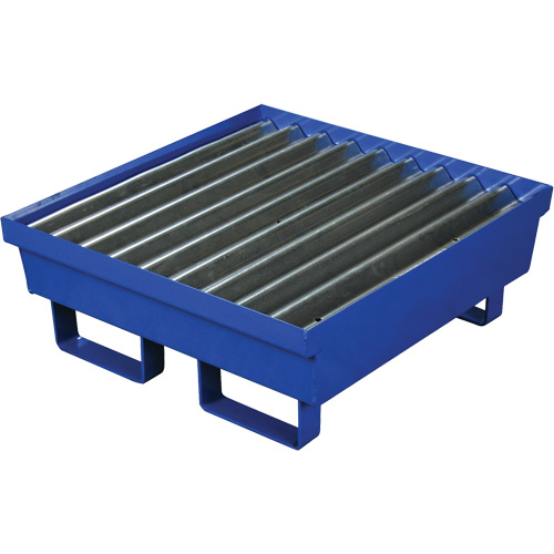 Steel Spill Containment Pallet, 17 US gal. Spill Capacity, 27" x 25.75" x 6"