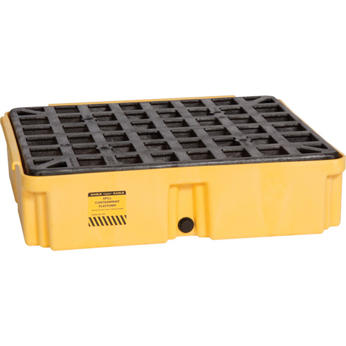 Modular Spill Platform, 15 US gal. Spill Capacity, 26" x 26.25" x 6.5"