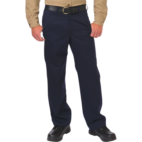 Arc Flash Work Pant, 32, x 28, Navy Blue, 12.4 cal/cm2