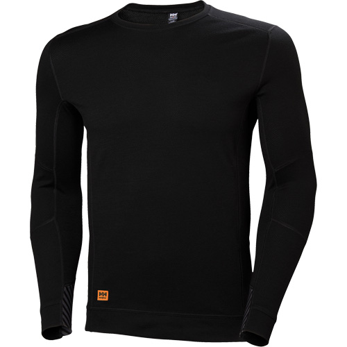 Lifa® Max Moisture-Wicking Crewneck Undershirt, Men's, X-Large, Black