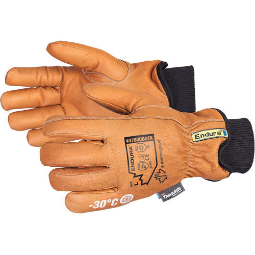 Endura® Deluxe Winter Driver's Glove, Large, Grain Goatskin Palm, Thinsulate™ Inner Lining