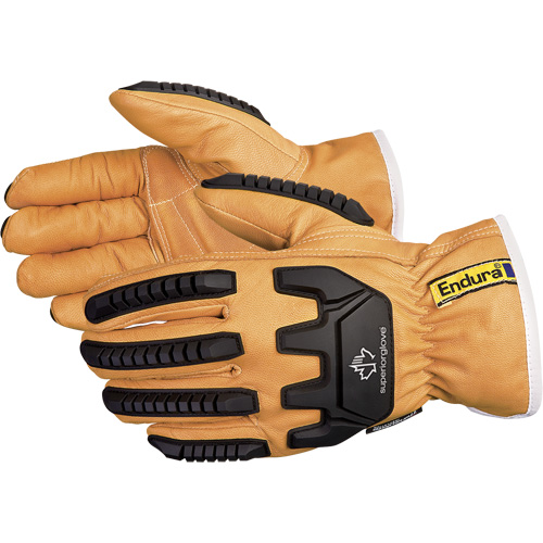 Endura® Anti-Impact Driver's Gloves, Large, Grain Goatskin Palm, Thinsulate™ Inner Lining