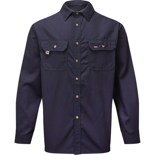 UltraSoft® 7 oz. Deluxe Work Shirt, Medium (Tall), Navy Blue