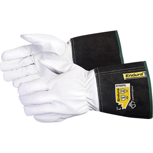 Endura® TIG Welding Gloves, Grain Goatskin, Size Large