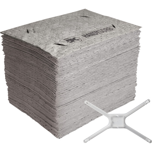 HandySorb™ Basic Pad Refills with Mop Adapter, Universal, 19" x 15", 0.5 gal. Absorbancy
