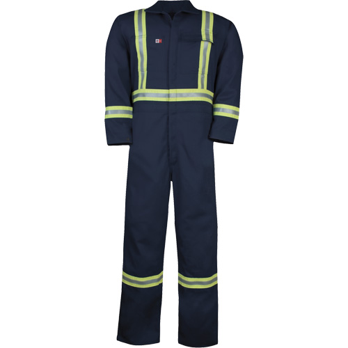 Westex™ UltraSoft® Unlined Coveralls, Size 5X-Large (Tall), Navy Blue, 12.4 cal/cm2