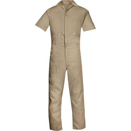 Short-Sleeved Coveralls, Men's, Tan, Size 4X-Large