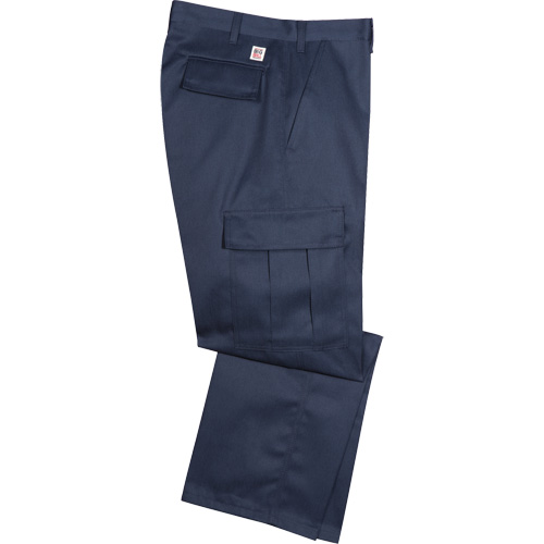 Codet Wrinkle Free™ Men's Cargo Pant, Cotton, Navy Blue, Size 60, 37 Inseam