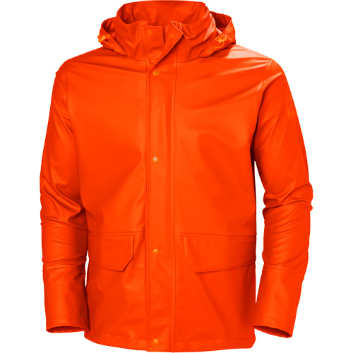 Gale Rain Jacket, Polyester/Polyurethane, 4X-Large, Orange