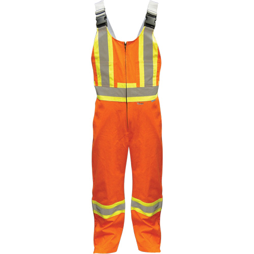 Overalls, Poly-Cotton, Large, High Visibility Orange