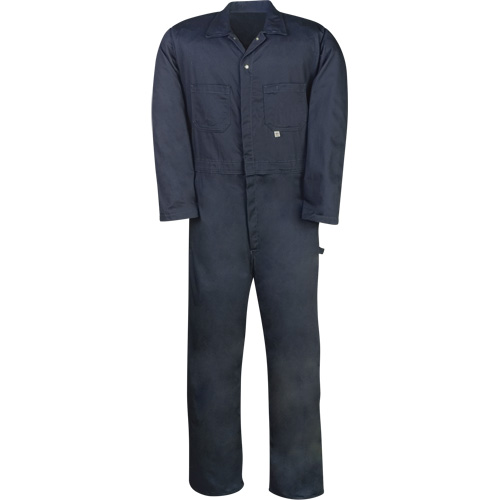 Industrial Work Coveralls, Men's, Navy Blue, Size 36