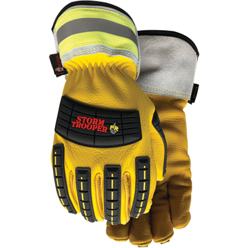 5782CR Storm Trooper Gloves, Medium, Cowhide Palm, Elastic Cuff