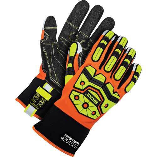 X-Site™ Cut-Resistant Mechanics Impact Gloves, Medium, Synthetic Palm, Slip-On Cuff