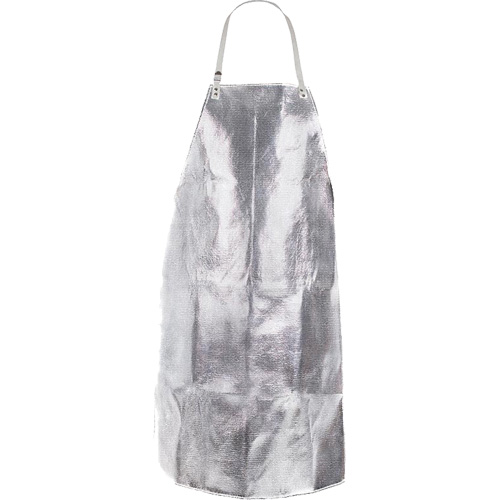 Heat Resistant Apron with Strap, 24" W x 42" L, Aluminized Kevlar®