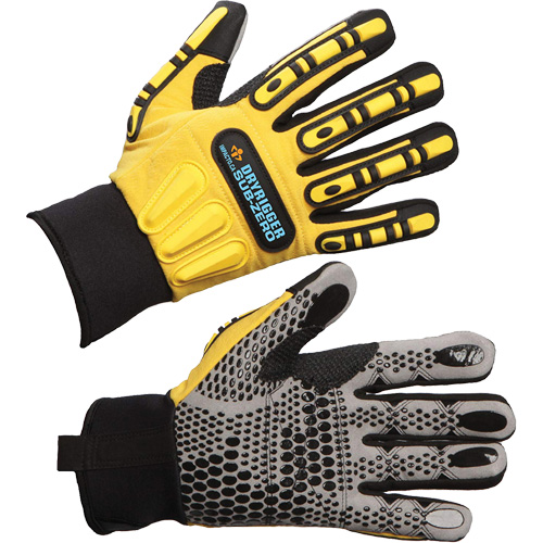 Dryrigger Sub Zero Gloves, Large, Suede Palm, Elastic Cuff