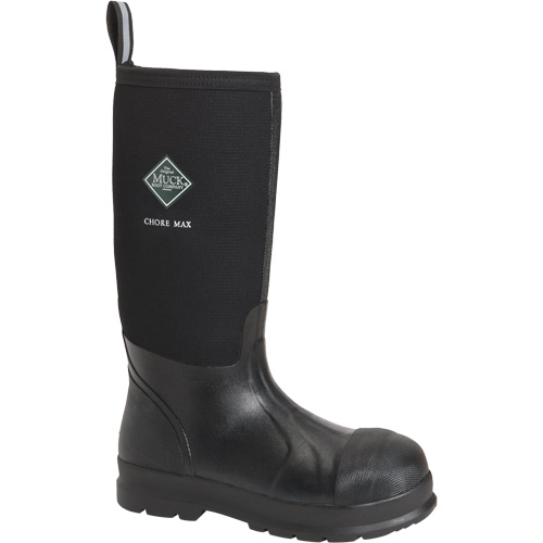 Chore Max Safety Boots, Rubber, Composite Toe, Size 9, Puncture Resistant Sole