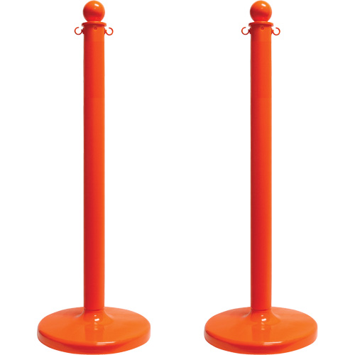 Medium-Duty Stanchion, 40" High, Orange