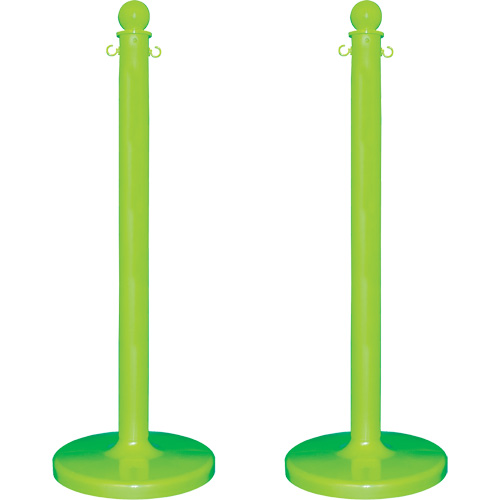 Medium-Duty Stanchion, 40" High, Green
