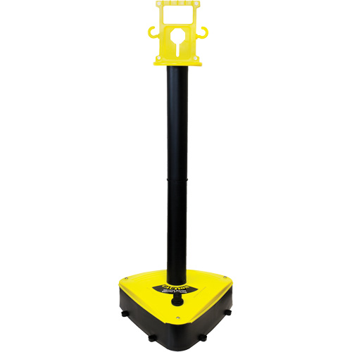 X-Treme Duty Stanchion, 46.5" High, Black/Yellow