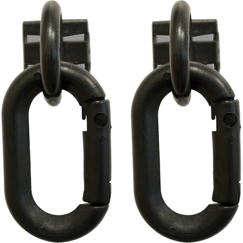Safety Chain Magnetic Ring & Carabiner Set, Black