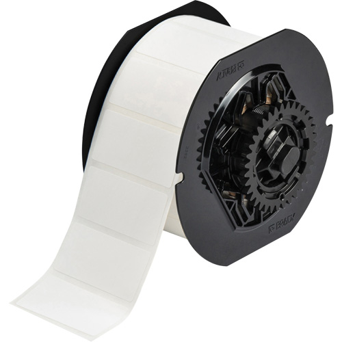 B33 Series Printer Labels, Paper, 2" L x 1" H, White
