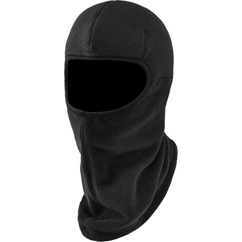 N-Ferno® Zippered Balaclava Face Mask, Fleece/Polyester, Black