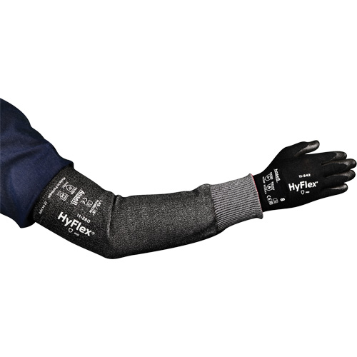 HyFlex® 11-280 Series Wide Cut Resistant Sleeve, Intercept™, 22", ASTM ANSI Level A4, Grey