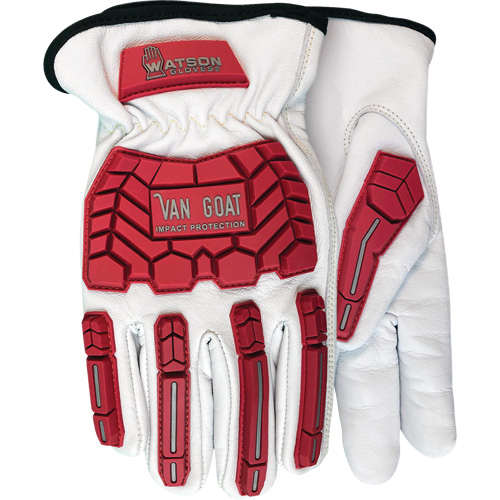 Van Goat Impact & Cut Resistant Gloves, Medium, Goatskin Palm, Slip-On Cuff