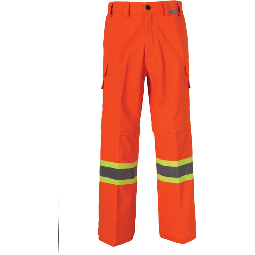 All-Season High Visibility Ventilated Mining Pants, Poly-Cotton, 48, High Visibility Orange