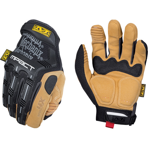 Material4X® M-Pact® Impact Gloves, 12, Synthetic Palm, Hook & Loop Cuff