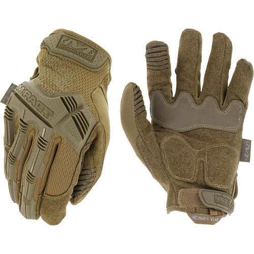 M-Pact® Coyote Tactical Impact Gloves, 8, Synthetic Palm, Hook & Loop Cuff