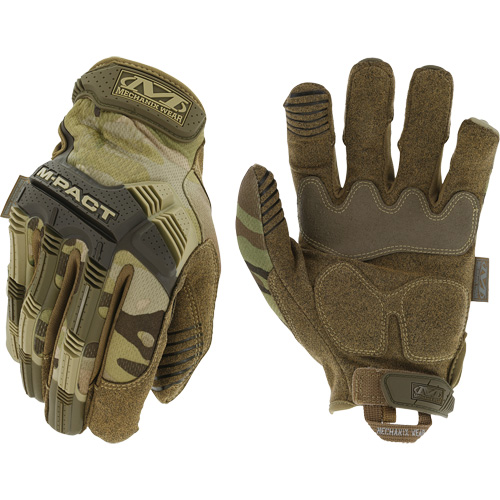 M-Pact® MultiCam Tactical Impact Gloves, 11, Synthetic Palm, Hook & Loop Cuff