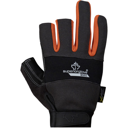 Clutch Gear® Open-Finger Framers Gloves, Synthetic Palm, Size Large