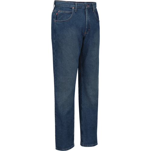 Dura-Kap® Flex Denim Work Jeans, Denim, Navy Blue, Size 44, 32 Inseam