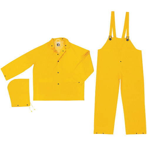 Classic Series Rain Suit, Polyester/PVC, 3X-Large, Yellow