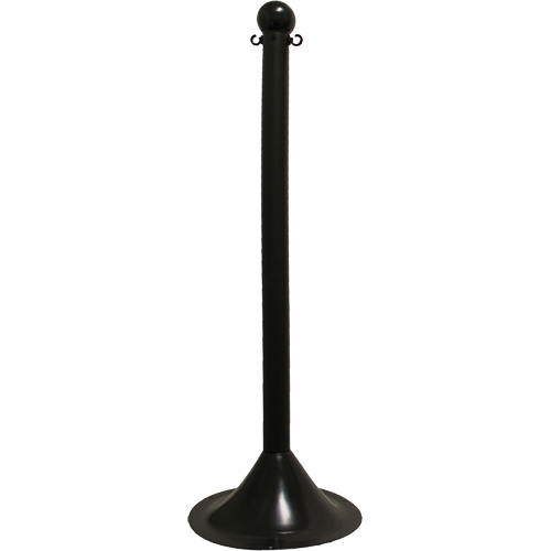 Light-Duty Stanchion, 41" High, Black