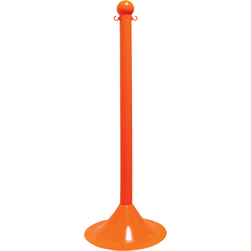 Light-Duty Stanchion, 41" High, Orange