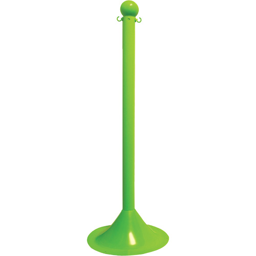 Heavy-Duty Stanchion, 40" High, White