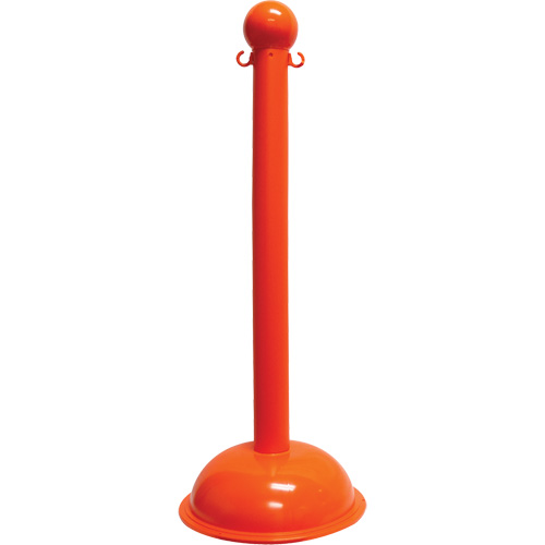 Heavy-Duty Stanchion, 40" High, Orange