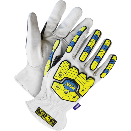 Arctek™ Specialty Impact Performance Gloves, Large, Goatskin Palm, Elastic Cuff