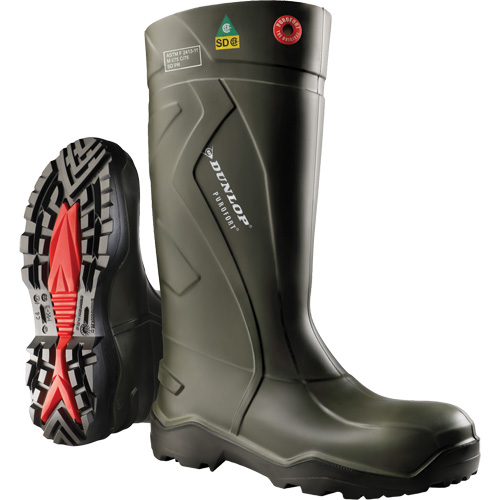 Purofort+® Full Safety Boots, Purofort®, Steel Toe, Size 10, Puncture Resistant Sole