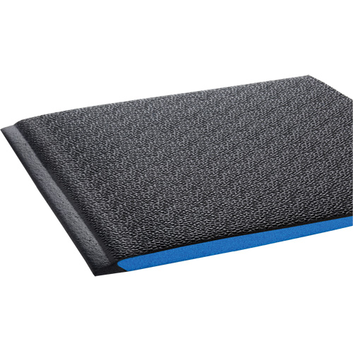 Wear-Bond™ Comfort-King™ Ergonomic Mats, Pebbled, 2' x 3' x 9/16", Black, Vinyl Foam