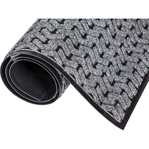 Tire-Track™ Performance Entrance Mats, Wiper/Scraper, 4' x 8' x 3/8", Grey