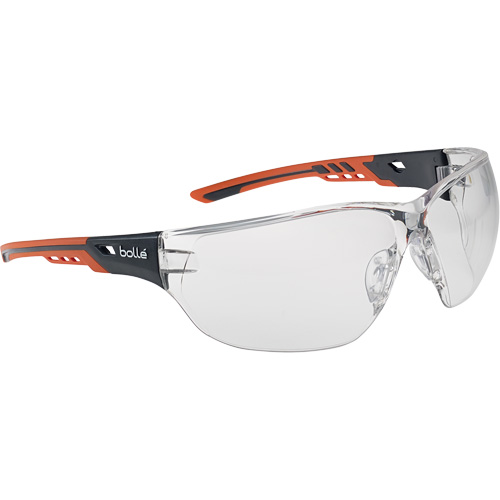NESS+ Sporty Look Safety Glasses, Clear Lens, Anti-Fog/Anti-Scratch, ANSI Z87+