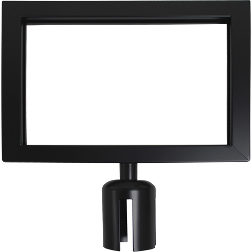 Sign Frame for Crowd Control Post, Black
