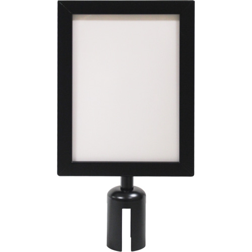 Sign Frame for Crowd Control Post, Black