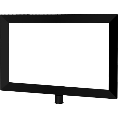 Heavy-Duty Horizontal Sign Holder for Classic Posts, Black